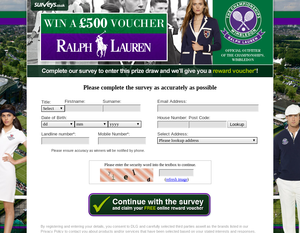 Surveys.co.uk - Ralph Lauren £500 Voucher (UK)